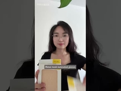 पीतल और स्टेनलेस स्टील धातु जाल अनुकूलित रंगों के लिए टुकड़े टुकड़े कांच