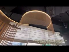 डोरवे रेस्तरां डेमो के लिए आर्किटेक्चरल मेटल मेश पर्दे स्क्रीन देखें