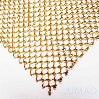 एल्यूमीनियम मिश्र धातु जाल पर्दे पर्दे 8 मिमी छेद अनुकूलित