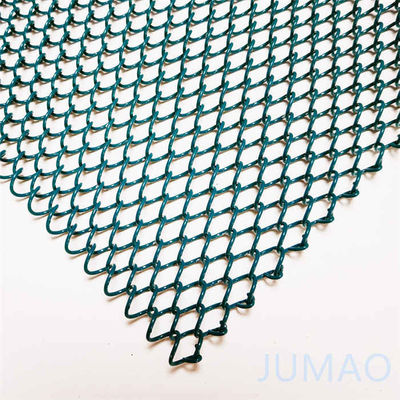 40 फीट लचीला तार धातु जाल पर्दे मुखौटे घास हरा