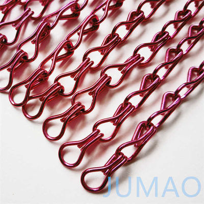 घुमावदार हॉल धातु चेन लिंक पर्दे फ्लाई स्क्रीन कस्टम