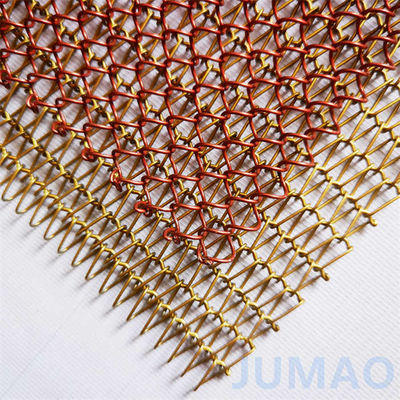 डायमंड होल मेटल मेष क्लब स्पेस डिवाइडर 1.2 मिमी के लिए काले रंग में पर्दे