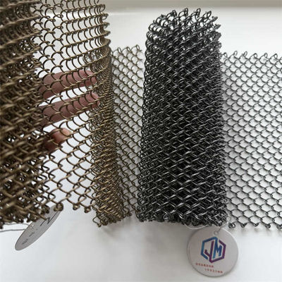 ओडीएम कॉइल आर्किटेक्चरल मेष पर्दा धातु पैनल होटल अंतरिक्ष विभाजक के लिए