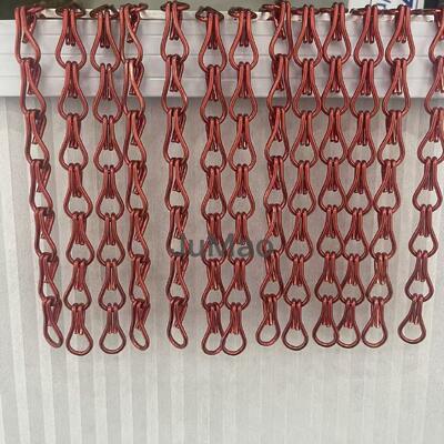 एल्यूमीनियम चेन पर्दे एल्यूमीनियम धातु पर्दे स्टेनलेस स्टील बहुमुखी सजावटी स्क्रीन वाणिज्यिक और औद्योगिक के लिए