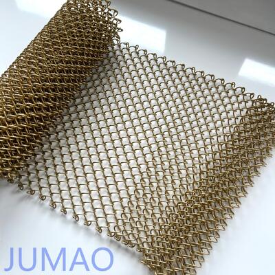 कार्यालय और घर की सजावट के लिए टिकाऊ स्टेनलेस स्टील निर्माण धातु जाल पर्दे