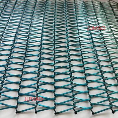 Custom Color Decorative Architectural Metal Mesh Colored Stainless Steel Spiral Metal Wire Mesh 